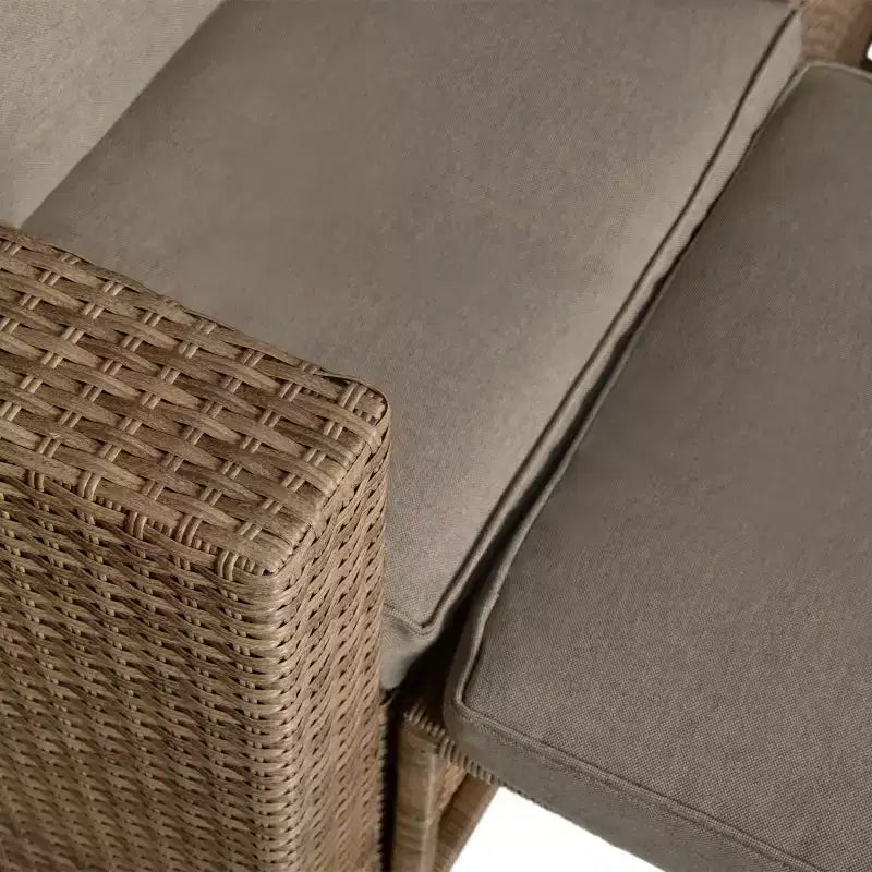 Flash Furniture Nico Indoor/Outdoor Modular Loveseat Sofa Set with Table and Ottomans