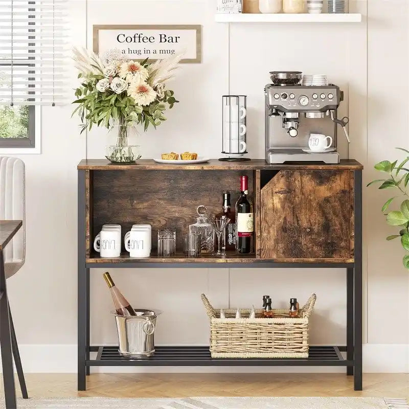 Mobile bar con credenza contenitore per cucina - 35P x 106L x 84A cm