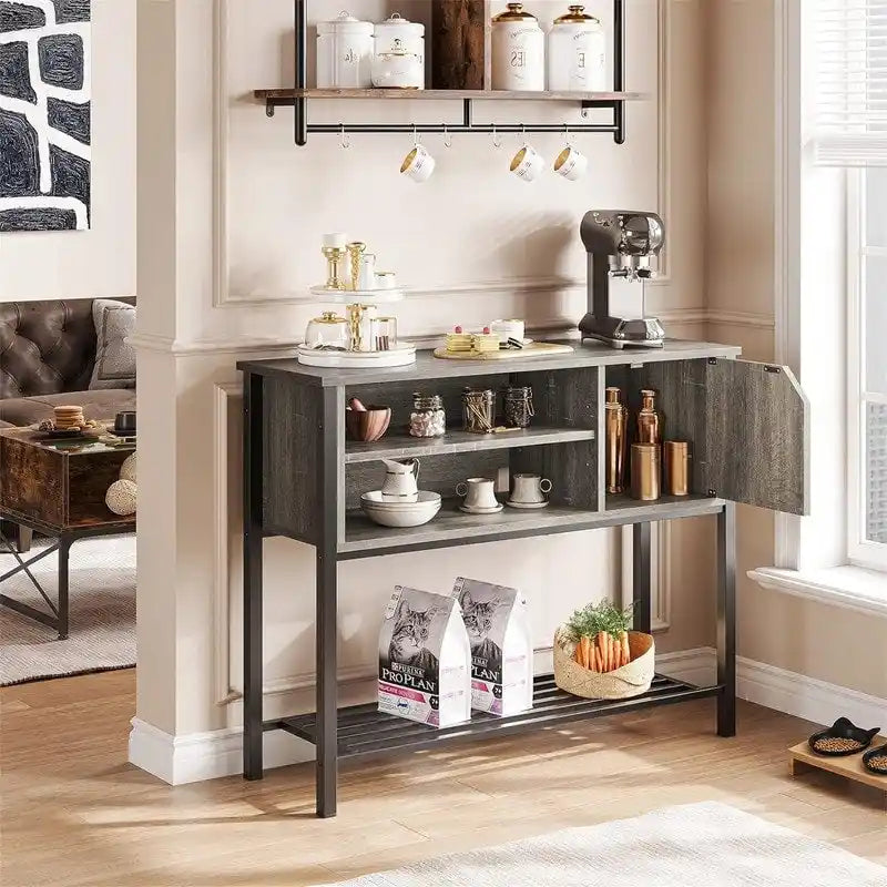 Mobile bar con credenza contenitore per cucina - 35P x 106L x 84A cm