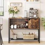 Mobile bar con credenza contenitore per cucina - 35P x 106L x 84A cm