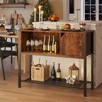 Mobile bar con credenza contenitore per cucina - 35P x 106L x 84A cm