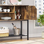 Mobile bar con credenza contenitore per cucina - 35P x 106L x 84A cm