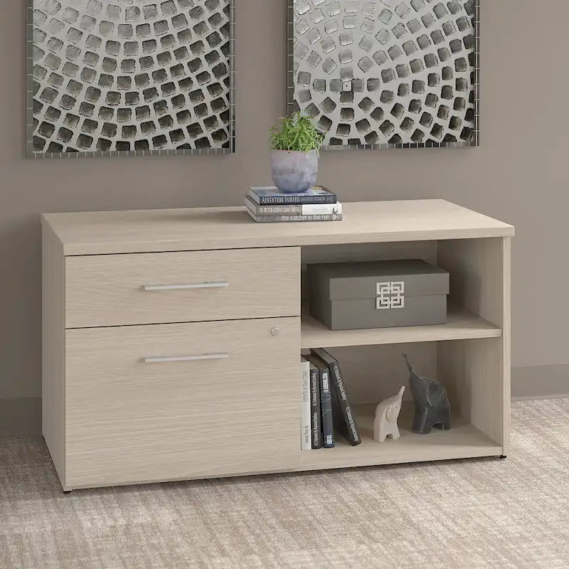 Mobile Basso con Cassetto per Cartelle e Cassetti con Serratura – 45L x 21P x 24A