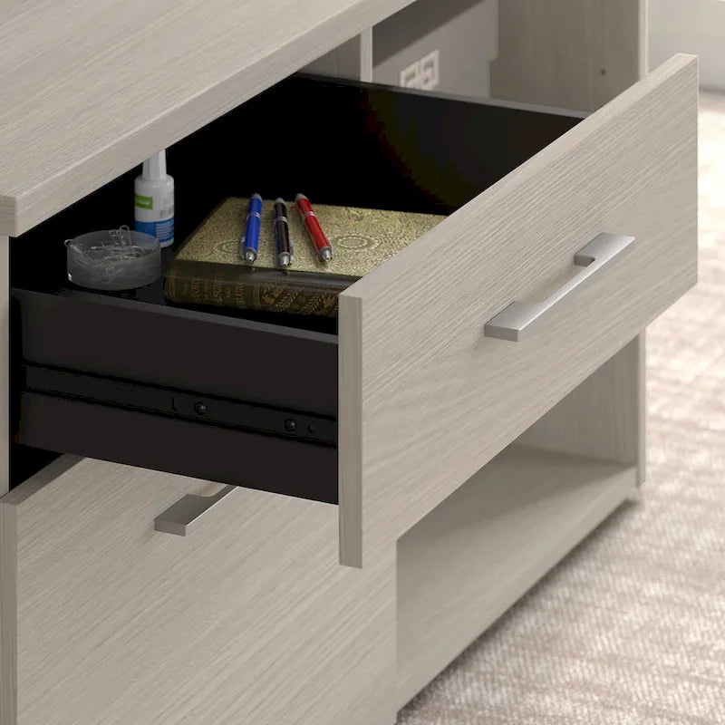 Mobile Basso con Cassetto per Cartelle e Cassetti con Serratura – 45L x 21P x 24A