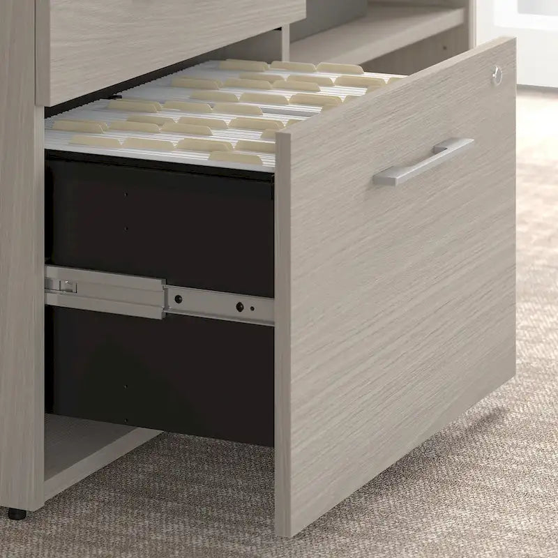 Mobile Basso con Cassetto per Cartelle e Cassetti con Serratura – 45L x 21P x 24A