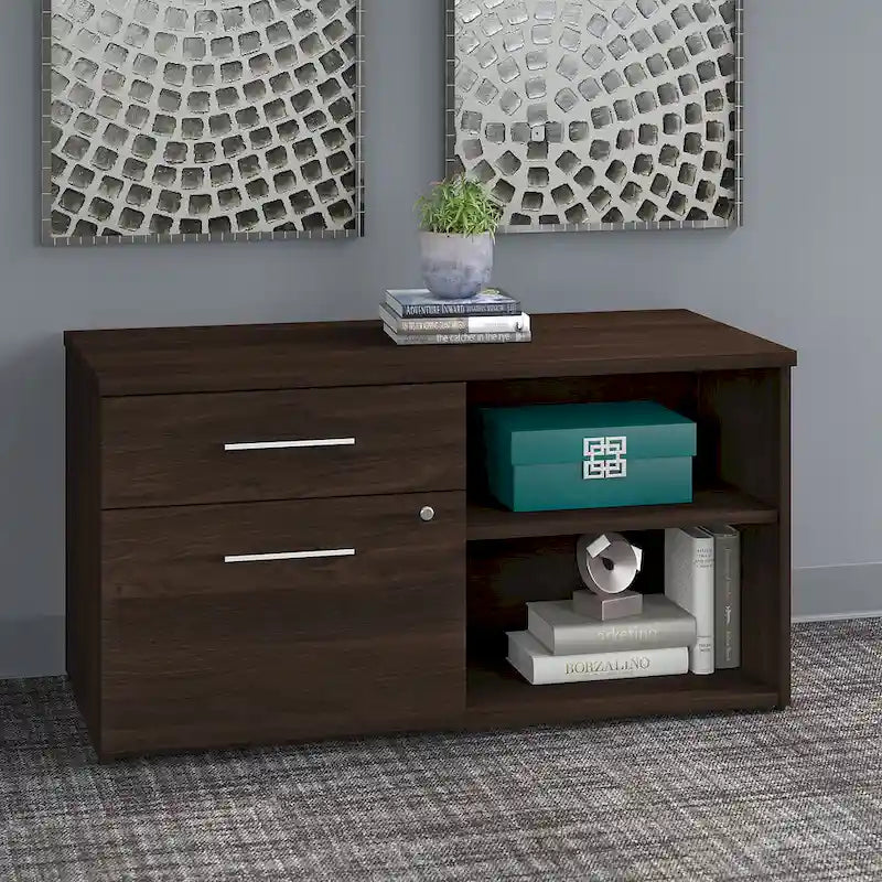 Mobile Basso con Cassetto per Cartelle e Cassetti con Serratura – 45L x 21P x 24A