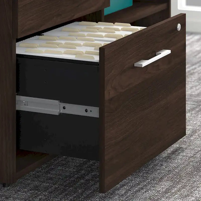 Mobile Basso con Cassetto per Cartelle e Cassetti con Serratura – 45L x 21P x 24A