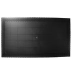 Ensemble de salle à manger d'extérieur rectangulaire 7 pièces LeisureMod Mace Mid-Century avec 4 chaises d'appoint et 2 fauteuils