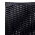 Ensemble de salle à manger d'extérieur rectangulaire 7 pièces LeisureMod Mace Mid-Century avec 4 chaises d'appoint et 2 fauteuils