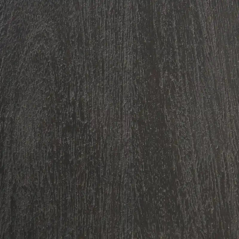 Mobiletto accentato a 3 cassetti in legno di mango indiano marrone scuro con base in ferro nero