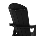 WestinTrends 5 Piece Outdoor Patio Dining Round Table and Curved Back Armchair Set