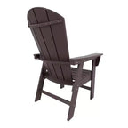 WestinTrends 5 Piece Outdoor Patio Dining Round Table and Curved Back Armchair Set