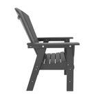 WestinTrends 5 Piece Outdoor Patio Dining Round Table and Curved Back Armchair Set