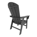 WestinTrends 5 Piece Outdoor Patio Dining Round Table and Curved Back Armchair Set