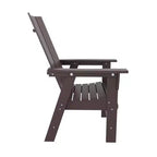 Ensemble de 5 pièces pour salle à manger d'extérieur WestinTrends : table ronde et chaises modernes avec accoudoirs