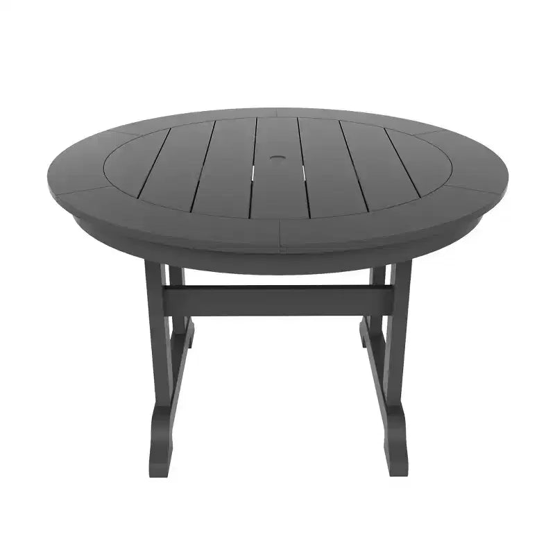 Ensemble de 5 pièces pour salle à manger d'extérieur WestinTrends : table ronde et chaises modernes avec accoudoirs