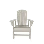 Ensemble de 5 pièces WestinTrends : Table de salle à manger ronde et fauteuils coquille pour extérieur