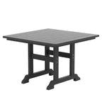 WestinTrends 5 Piece Outdoor Patio Dining Set Outdoor Square Table and Armchair Set