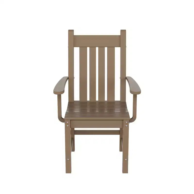 WestinTrends 5 Piece Outdoor Patio Dining Set Outdoor Square Table and Armchair Set