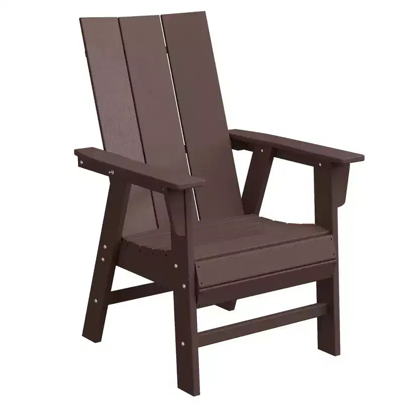 WestinTrends 5 Piece Outdoor Patio Dining Square Table and Modern Armchair Set
