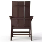 WestinTrends 5 Piece Outdoor Patio Dining Square Table and Modern Armchair Set