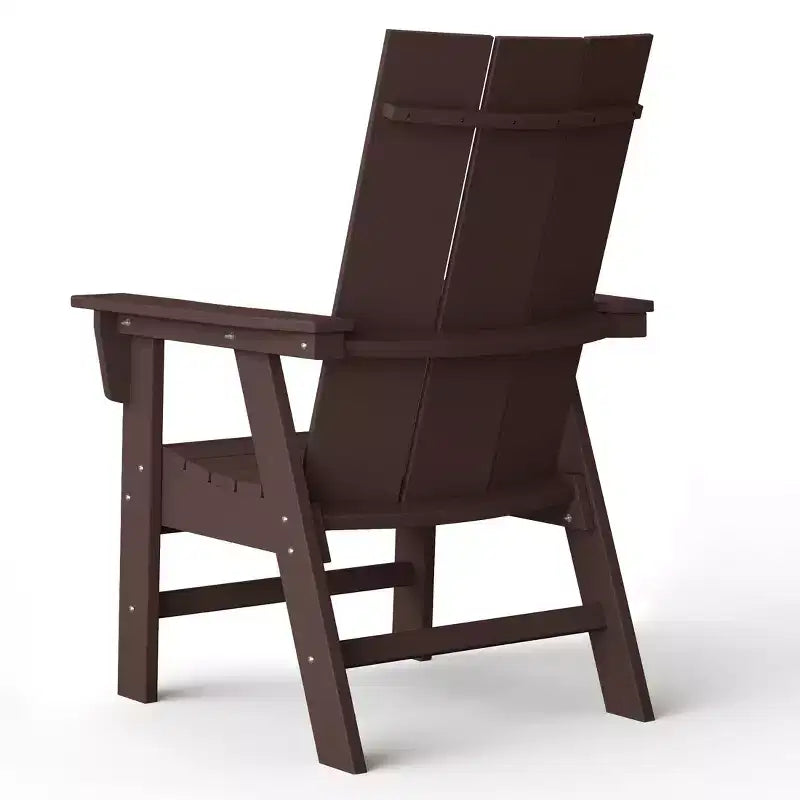 WestinTrends 5 Piece Outdoor Patio Dining Square Table and Modern Armchair Set