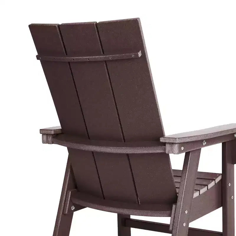 WestinTrends 5 Piece Outdoor Patio Dining Square Table and Modern Armchair Set