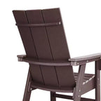 WestinTrends 5 Piece Outdoor Patio Dining Square Table and Modern Armchair Set