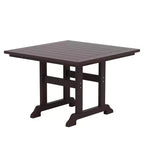 WestinTrends 5 Piece Outdoor Patio Dining Square Table and Modern Armchair Set