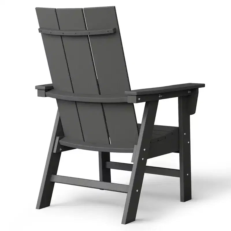 WestinTrends 5 Piece Outdoor Patio Dining Square Table and Modern Armchair Set