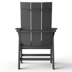 WestinTrends 5 Piece Outdoor Patio Dining Square Table and Modern Armchair Set