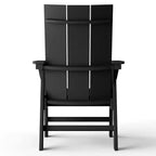 WestinTrends 5 Piece Outdoor Patio Dining Square Table and Modern Armchair Set