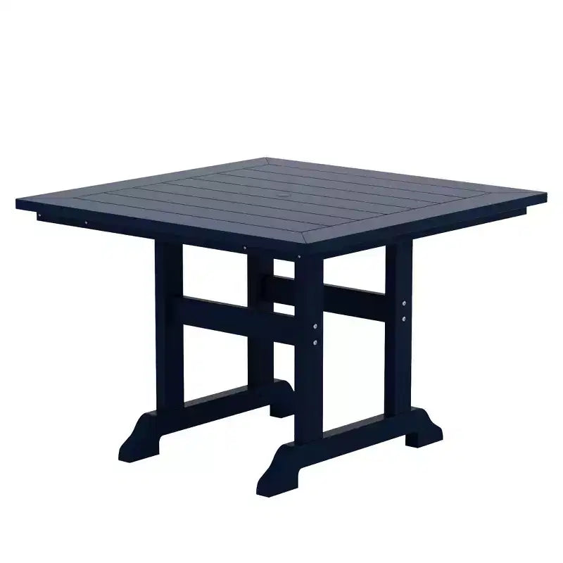 WestinTrends 5 Piece Outdoor Patio Dining Square Table and Modern Armchair Set