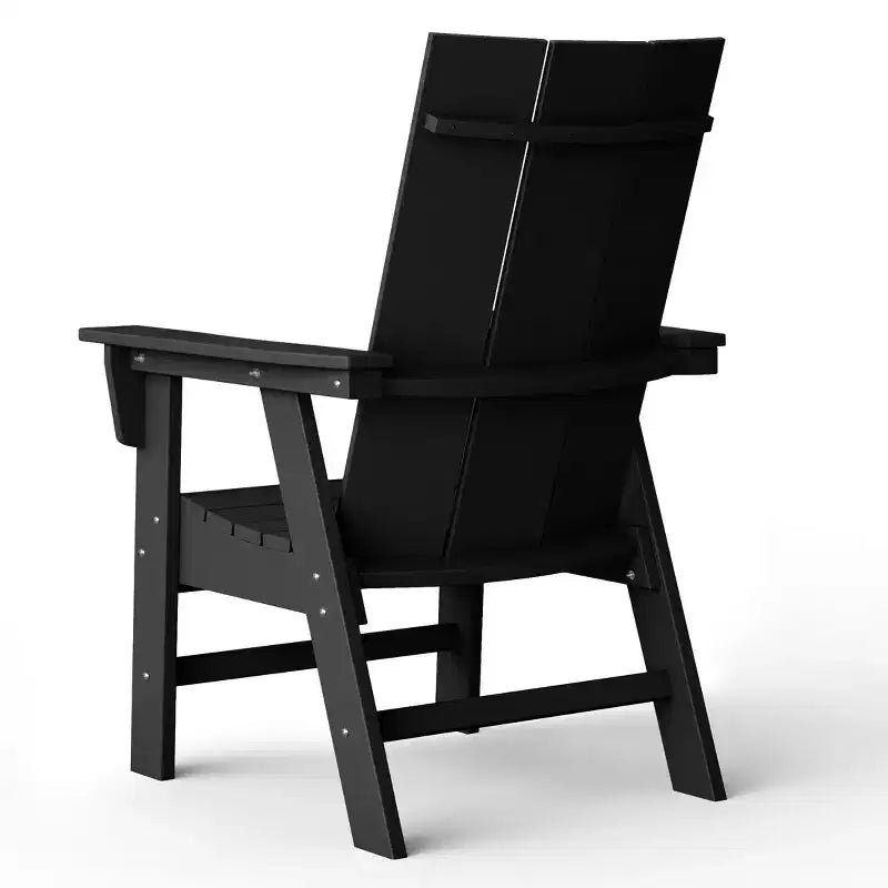 WestinTrends 5 Piece Outdoor Patio Dining Square Table and Modern Armchair Set