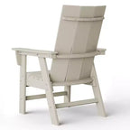 WestinTrends 5 Piece Outdoor Patio Dining Square Table and Modern Armchair Set
