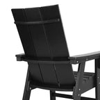 WestinTrends 5 Piece Outdoor Patio Dining Square Table and Modern Armchair Set