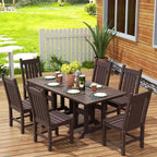 WestinTrends Ensemble de 7 pièces de salle à manger d'extérieur, table et chaises de patio