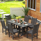 WestinTrends Ensemble de 7 pièces de salle à manger d'extérieur, table et chaises de patio