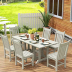 WestinTrends Ensemble de 7 pièces de salle à manger d'extérieur, table et chaises de patio