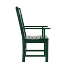WestinTrends Malibu Ensemble repas d'extérieur 7 pièces Table de salle à manger avec chaise de salle à manger, vert foncé