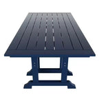 Ensemble de salle à manger d'extérieur 7 pièces Malibu de WestinTrends avec table et chaises de salle à manger, bleu marine