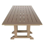 WestinTrends Malibu Ensemble repas d'extérieur 7 pièces avec table de salle à manger et chaises, bois vieilli