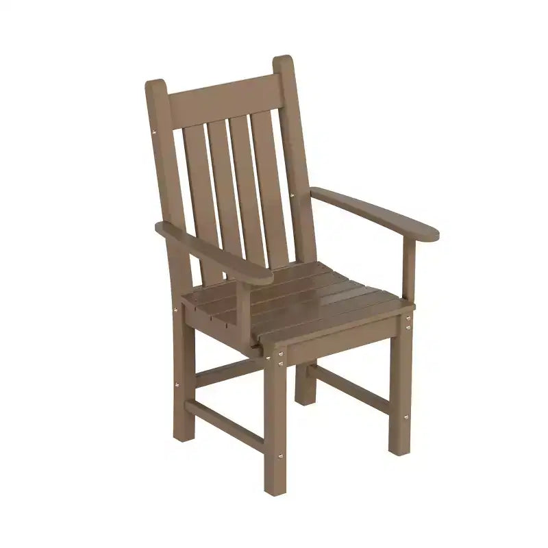 WestinTrends Malibu Ensemble repas d'extérieur 7 pièces avec table de salle à manger et chaises, bois vieilli