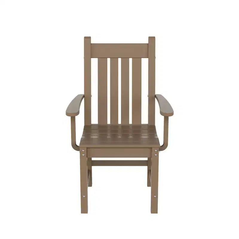 WestinTrends Malibu Ensemble repas d'extérieur 7 pièces avec table de salle à manger et chaises, bois vieilli