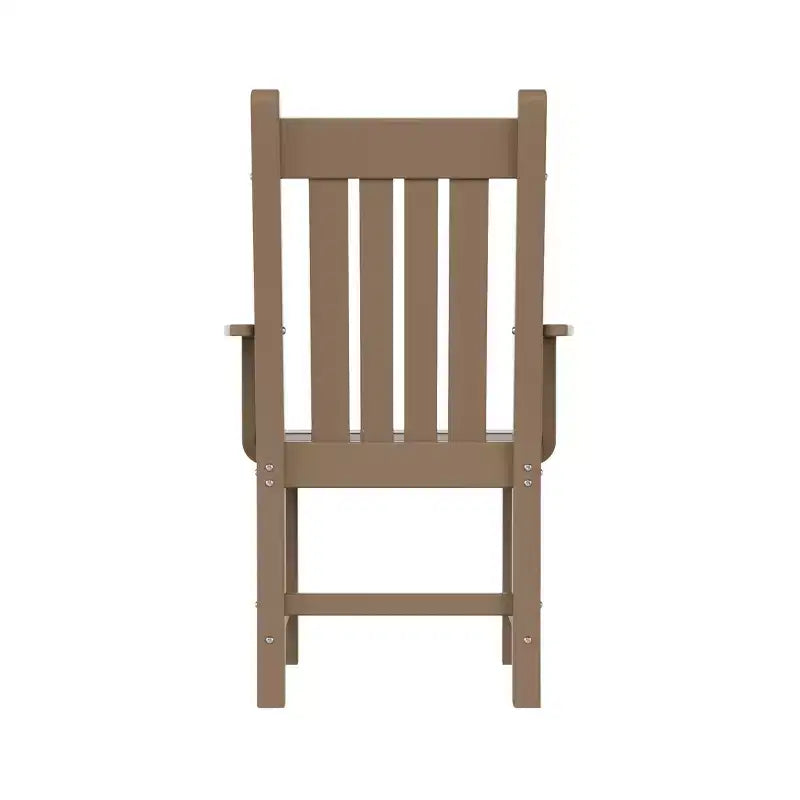 WestinTrends Malibu Ensemble repas d'extérieur 7 pièces avec table de salle à manger et chaises, bois vieilli