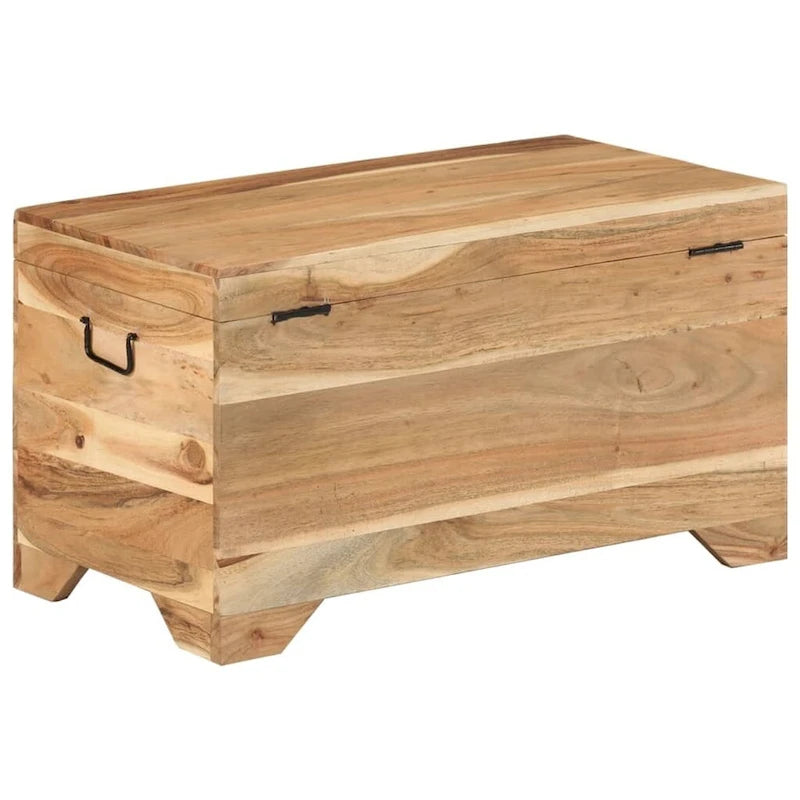 Cassapanca in Legno Massello di Acacia – 73 x 39 x 41 cm