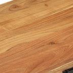 Cassapanca in Legno Massello di Acacia – 73 x 39 x 41 cm
