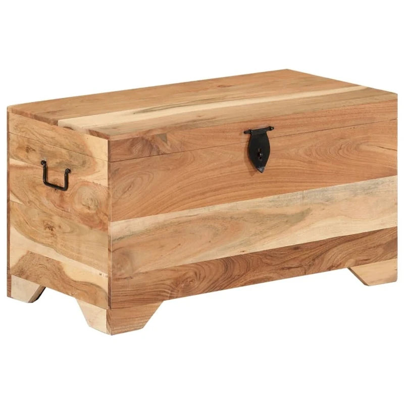Cassapanca in Legno Massello di Acacia – 73 x 39 x 41 cm