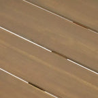 GDFStudio Ensemble de pique-nique chilien en bois d'acacia 3 pièces, gris/métal rustique