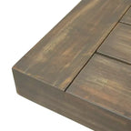 GDFStudio Ensemble de pique-nique chilien en bois d'acacia 3 pièces, gris/métal rustique